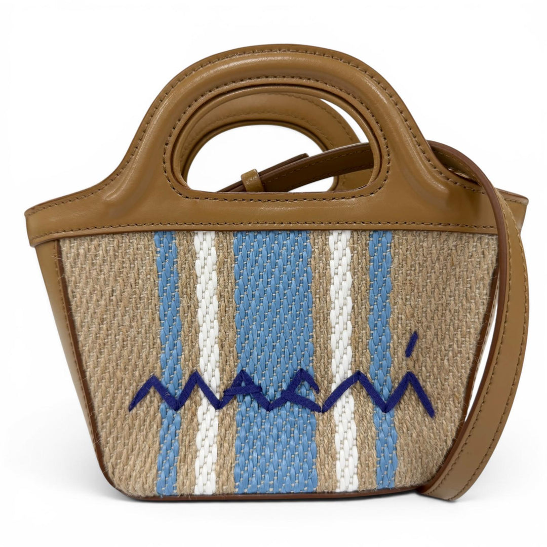 Pristine MARNI Shoulder Bag TROPICALIA MICRO 2WAY handbag Brown BMMP0067Q7