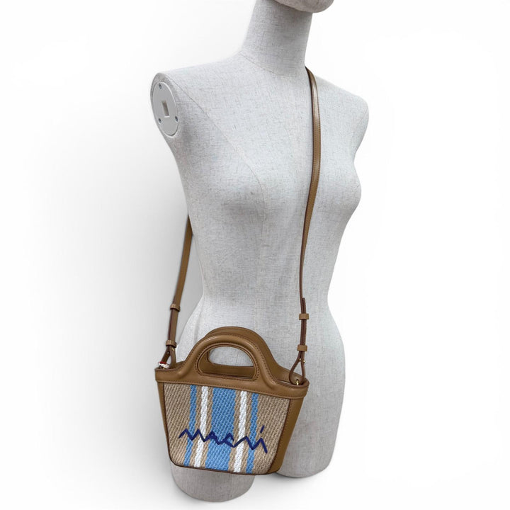 Pristine MARNI Shoulder Bag TROPICALIA MICRO 2WAY handbag Brown BMMP0067Q7