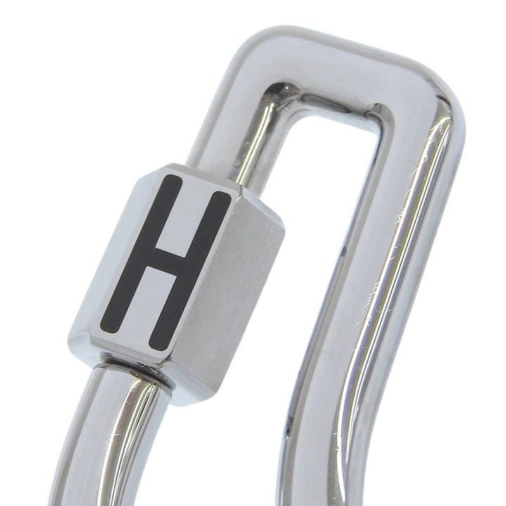 Excellent HERMES key ring Fair a Cheval Key ring Silver metal mens
