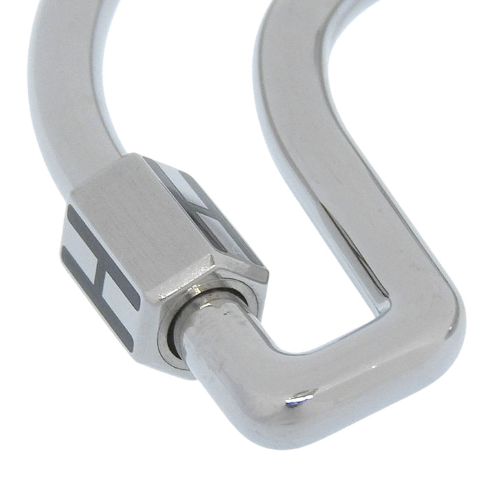 Excellent HERMES key ring Fair a Cheval Key ring Silver metal mens