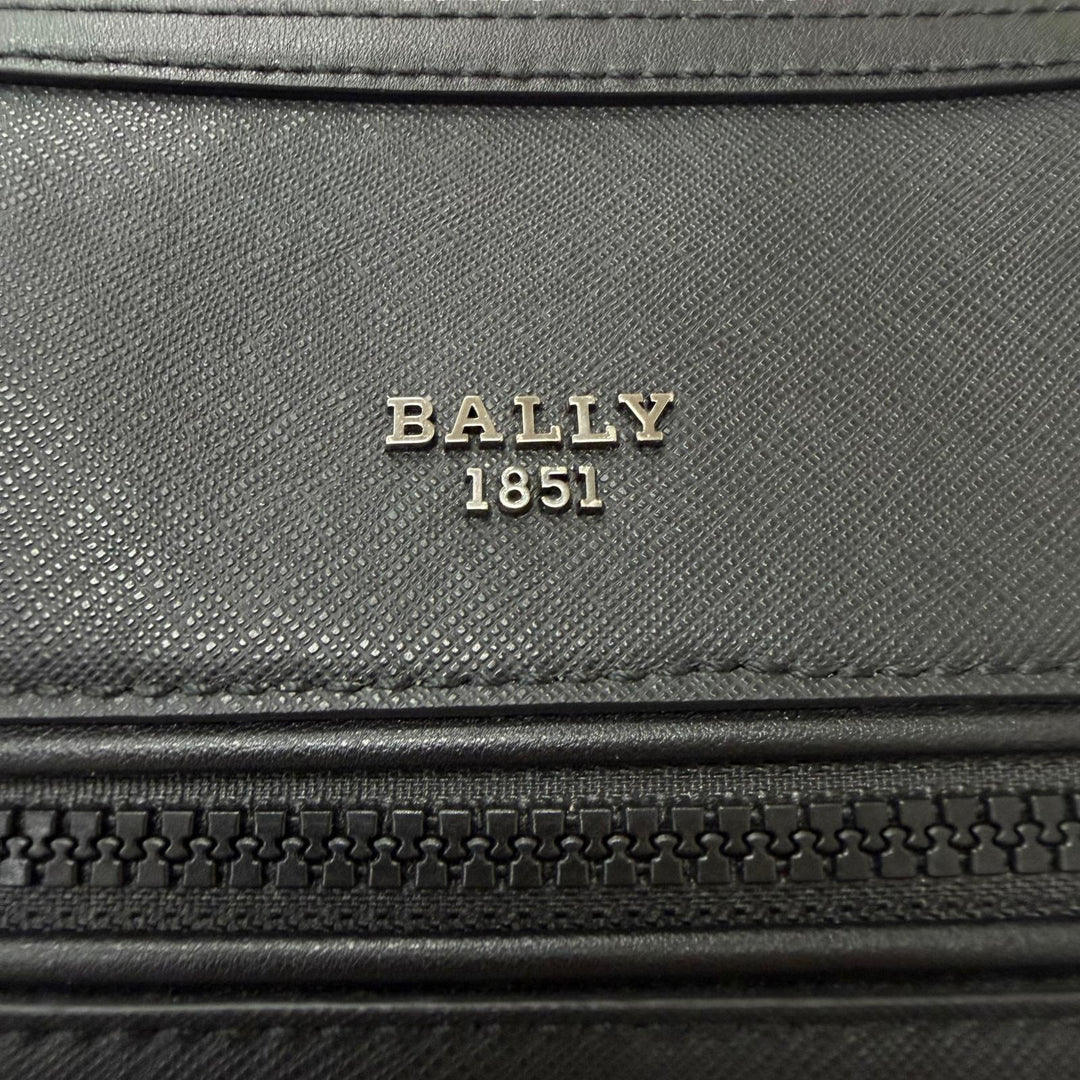 Excellent BALLY Shoulder Bag MECOY Bally Stripe Bovin Leather Crossbody