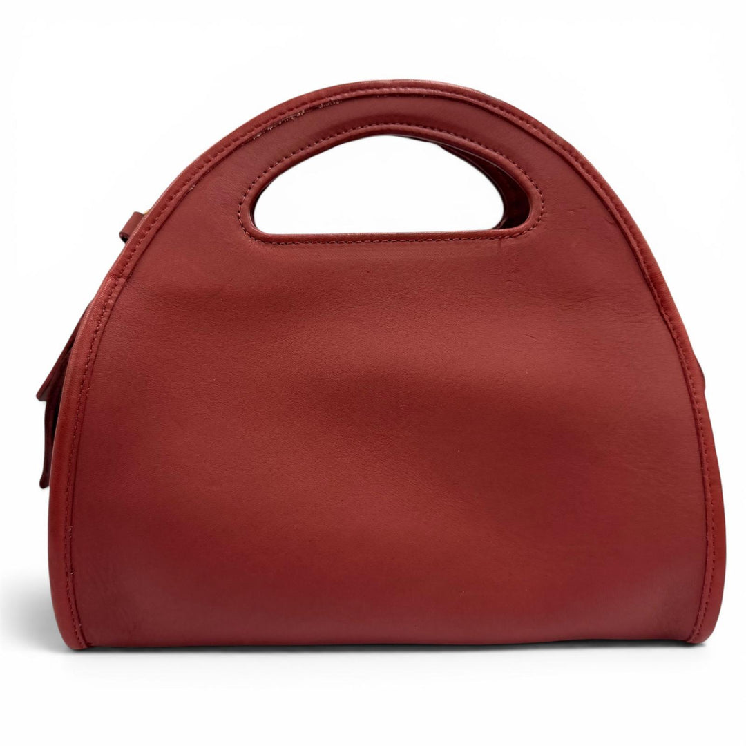 Great COACH Shoulder Bag Old Coach 9942 Glove Leather 2-Way Handbag Red