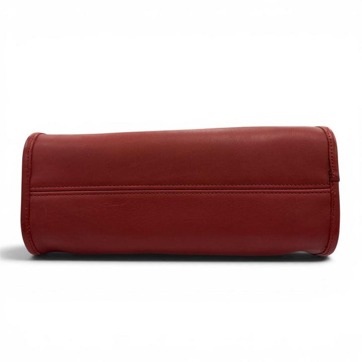 Great COACH Shoulder Bag Old Coach 9942 Glove Leather 2-Way Handbag Red