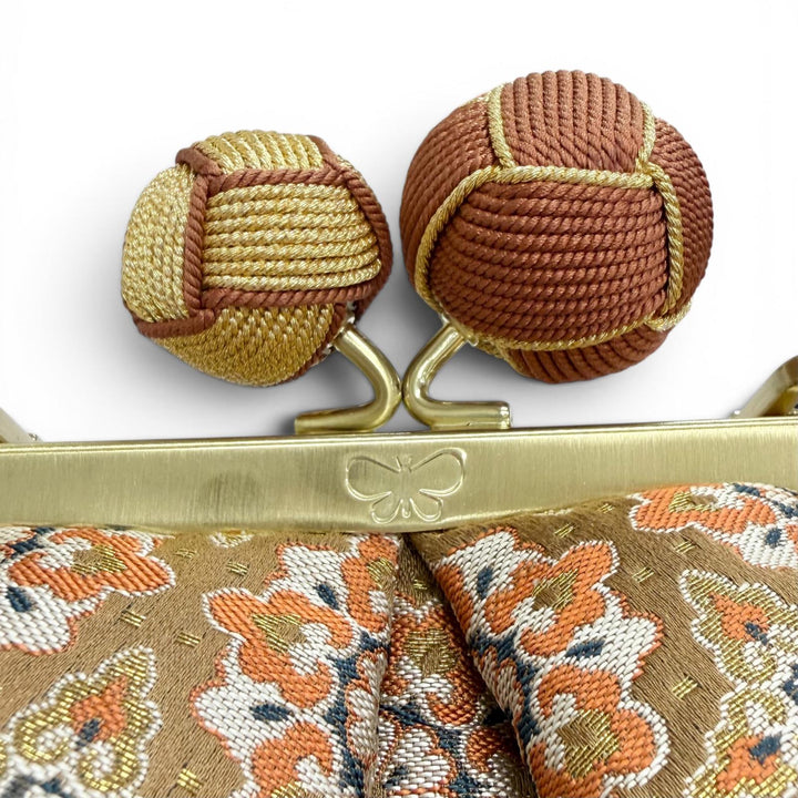 Pristine WEEKEND MaxMara Shoulder Bag PASTICCINO Nishijin-ori Silk Coin Purse