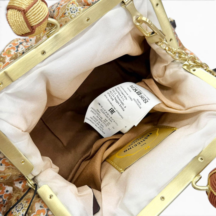 Pristine WEEKEND MaxMara Shoulder Bag PASTICCINO Nishijin-ori Silk Coin Purse