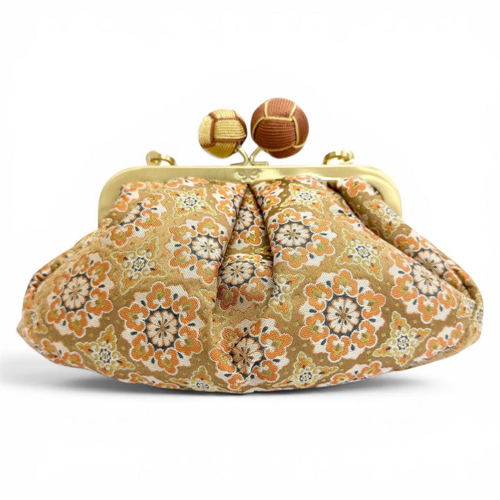 Pristine WEEKEND MaxMara Shoulder Bag PASTICCINO Nishijin-ori Silk Coin Purse