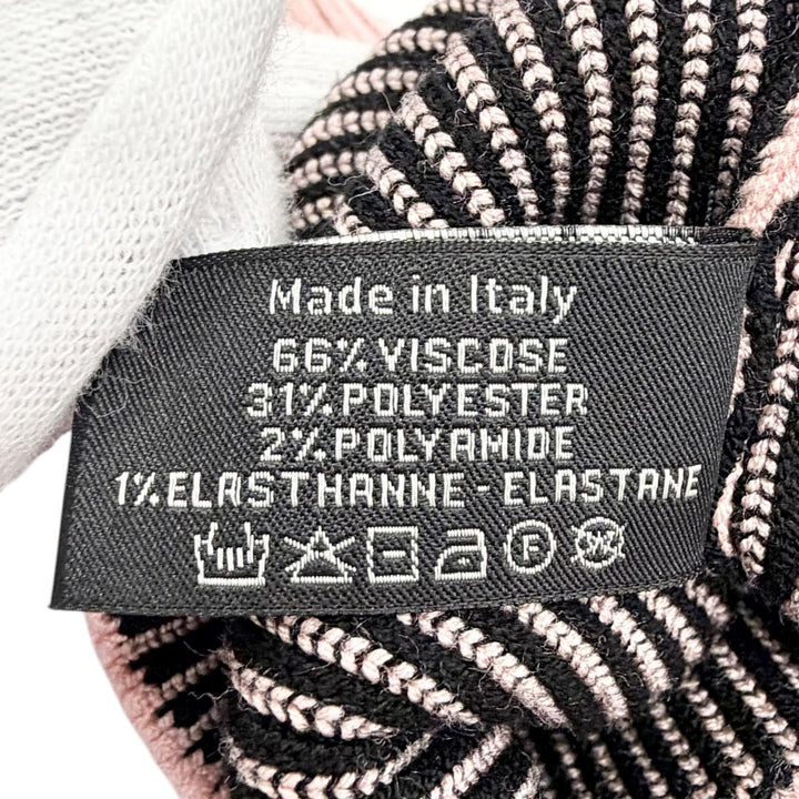 Excellent CHANEL Gaiter Cruise Collection COCOMark Rib Knit Leg Warmers pink 24C