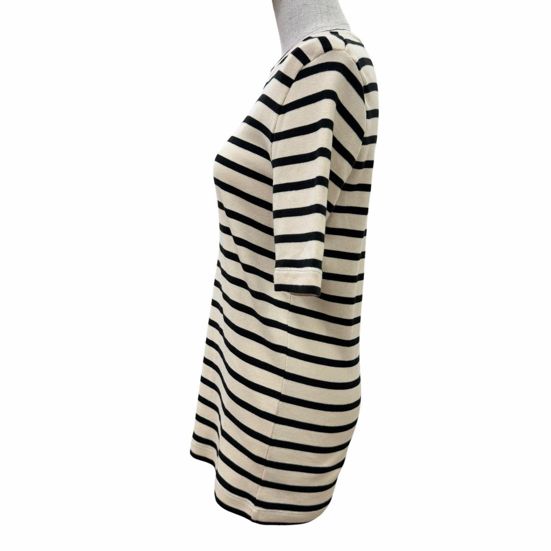 Great JIL SANDER+ Short sleeve knit Logo-printed border pattern L JPPU707524