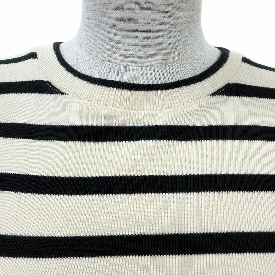 Great JIL SANDER+ Short sleeve knit Logo-printed border pattern L JPPU707524