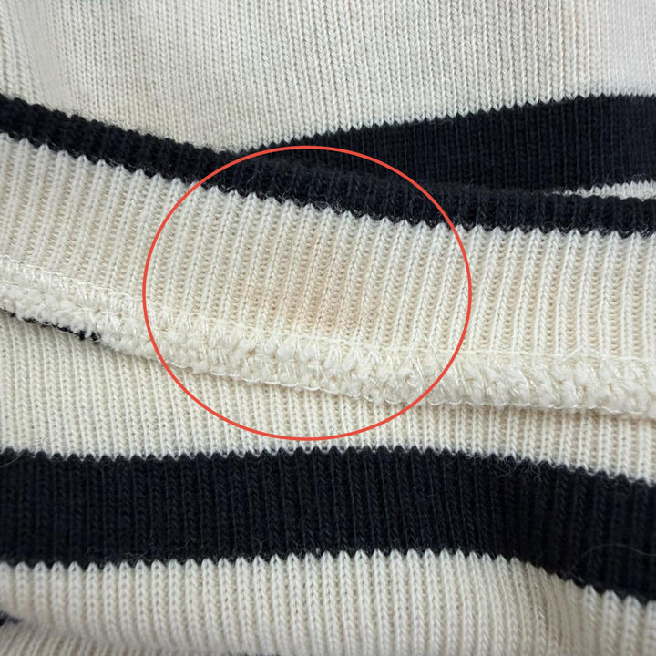 Great JIL SANDER+ Short sleeve knit Logo-printed border pattern L JPPU707524