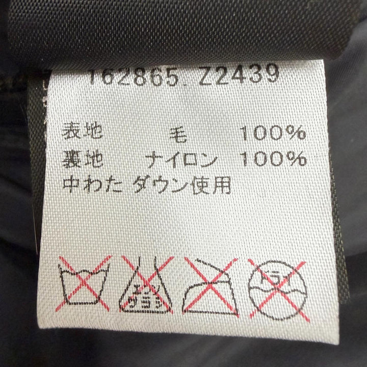 Excellent GUCCI Down jacket Tom Ford era logo button reversible black wool