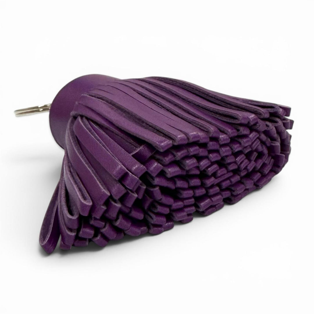 Great HERMES Bag charm Carmen Tassel leather leather Women