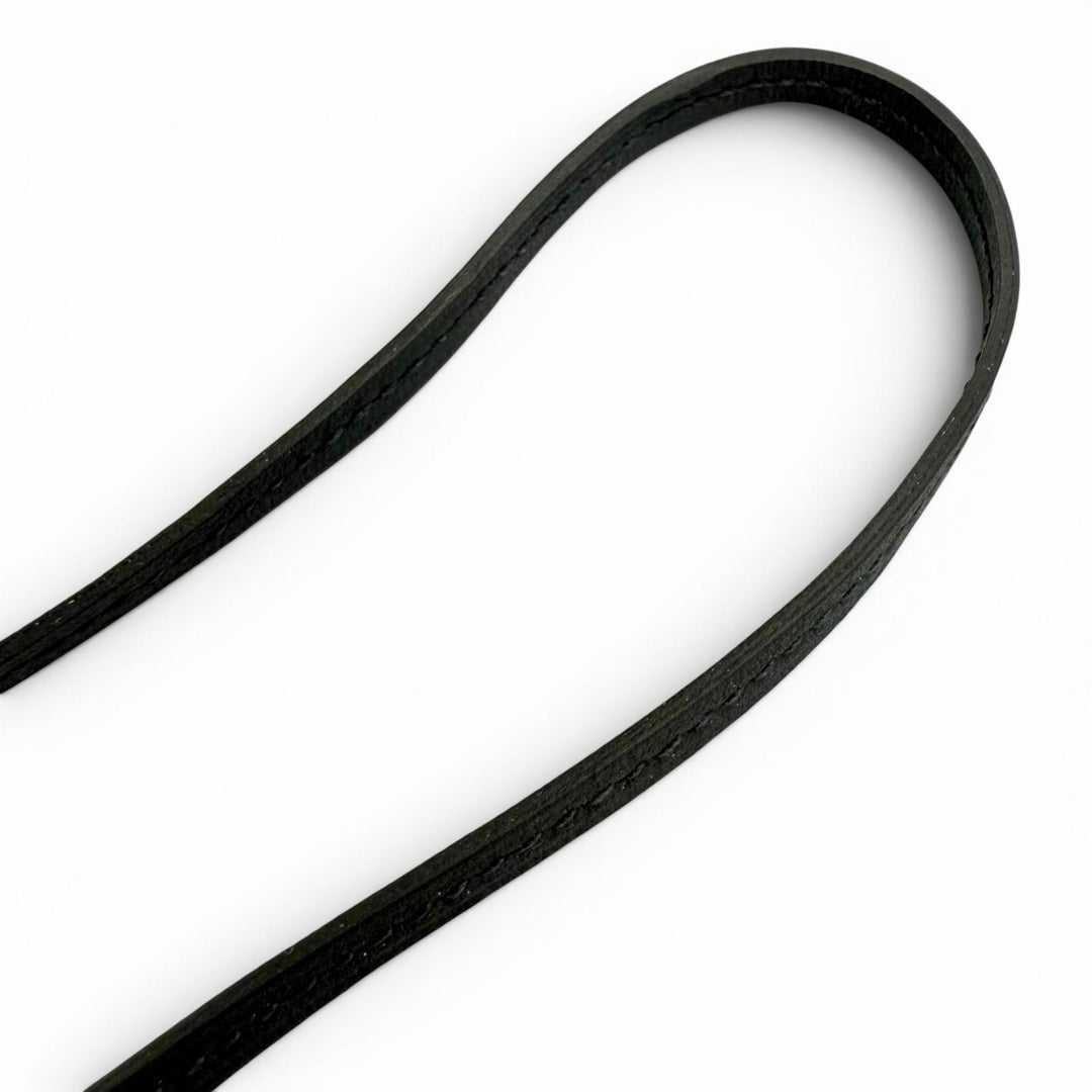 Excellent HERMES Necklace Clochette Buckle Long Necklace leather mens