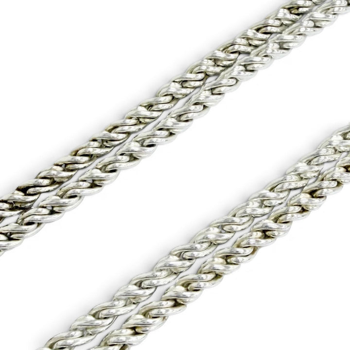 Great TIFFANY&Co. Necklace Double Rope Heart choker Silver 925 Women