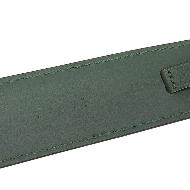 Discounted Excellent Berluti belt Square pin buckle Brown leather mens