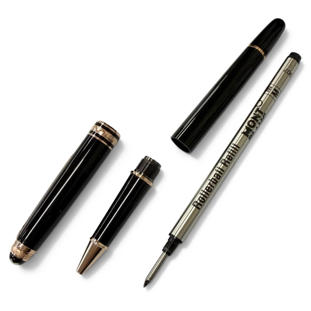 Excellent MONTBLANC Ballpoint pen 75th Anniversary 1P Diamond Rollerball Pen