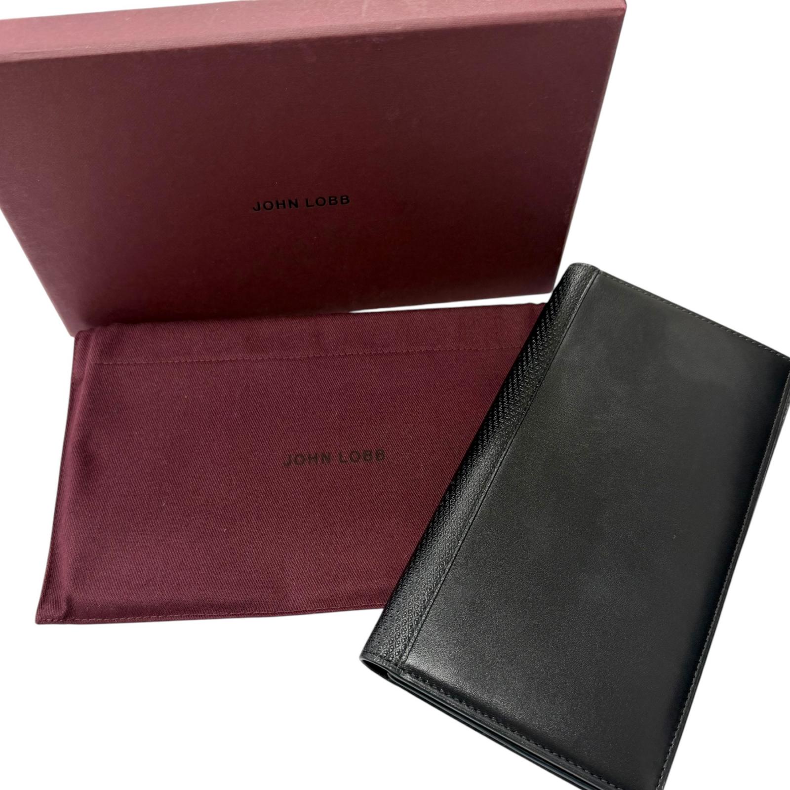 Pristine John Lobb Bill Compartment Rasp Large Gusset Wallet