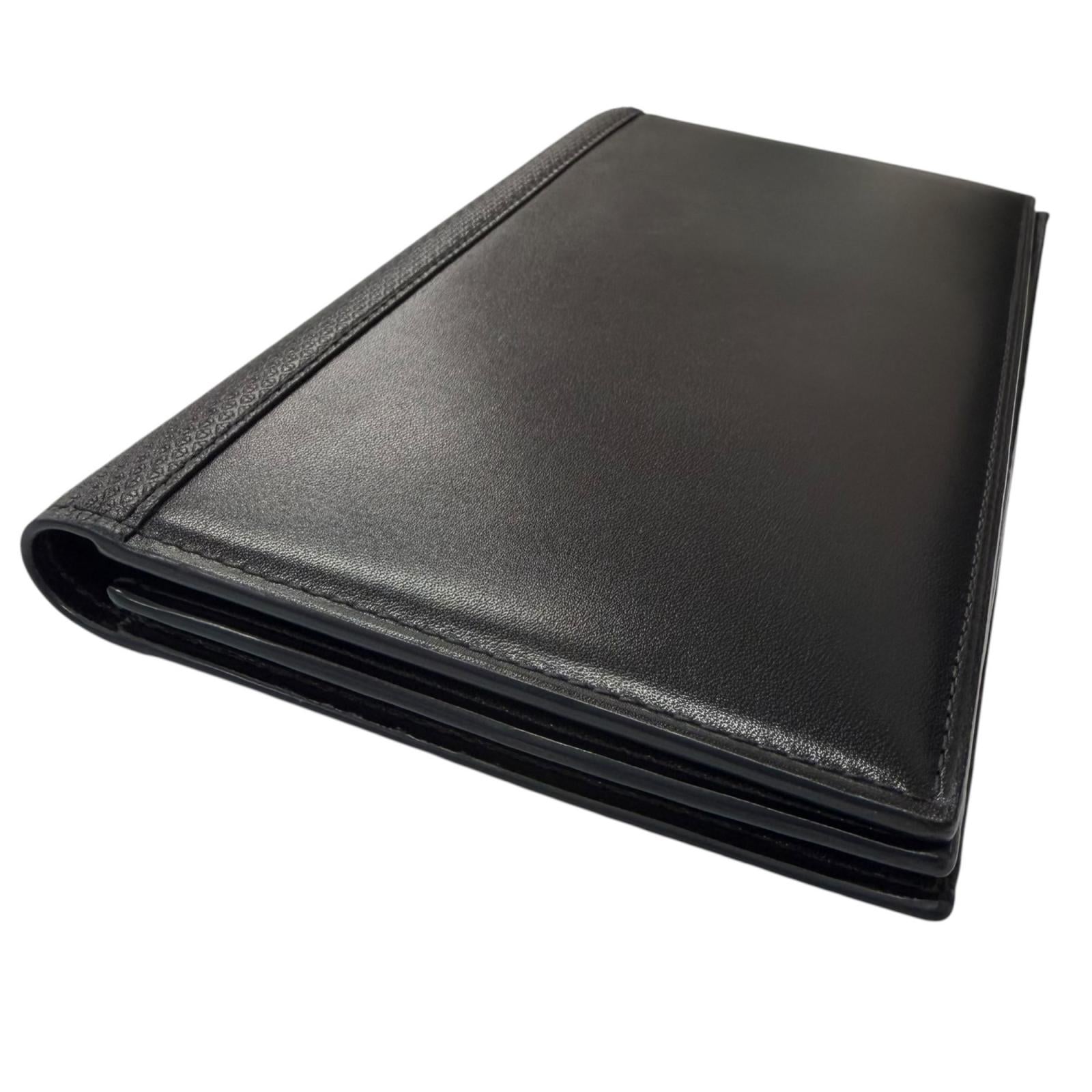 Pristine John Lobb Bill Compartment Rasp Large Gusset Wallet