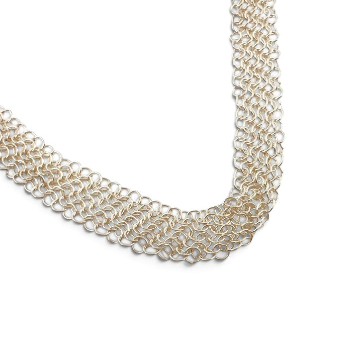 Excellent TIFFANY&Co. Necklace mesh Silver SV925 Women