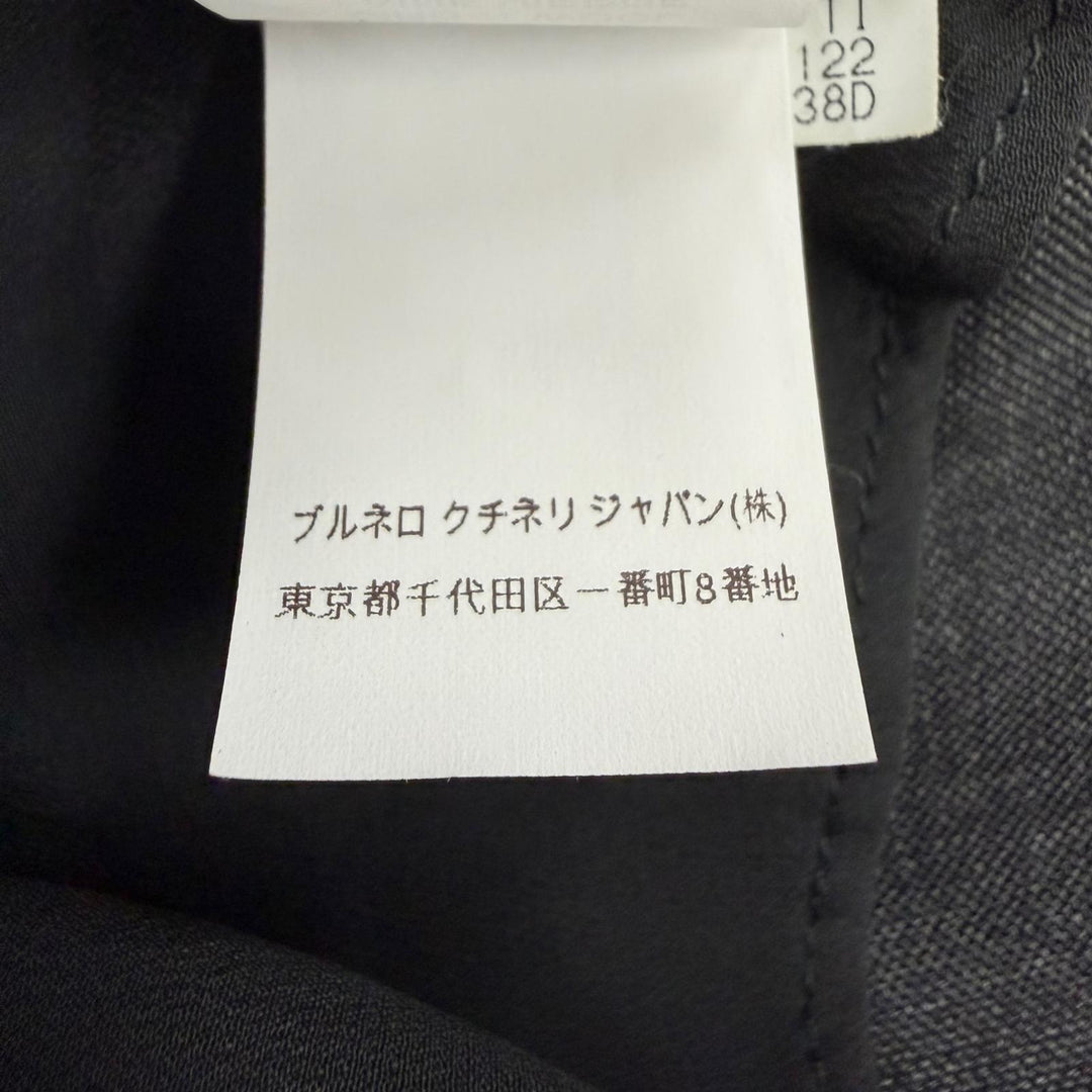Great Brunello Cucinelli tailored jacket Monile pin badge included gray Women 38