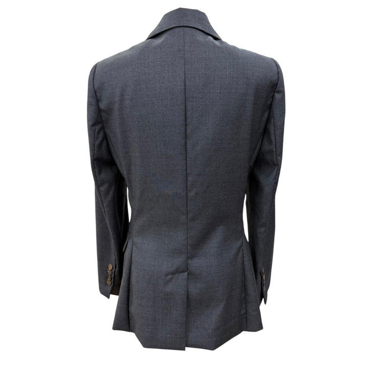 Great Brunello Cucinelli tailored jacket Monile pin badge included gray Women 38