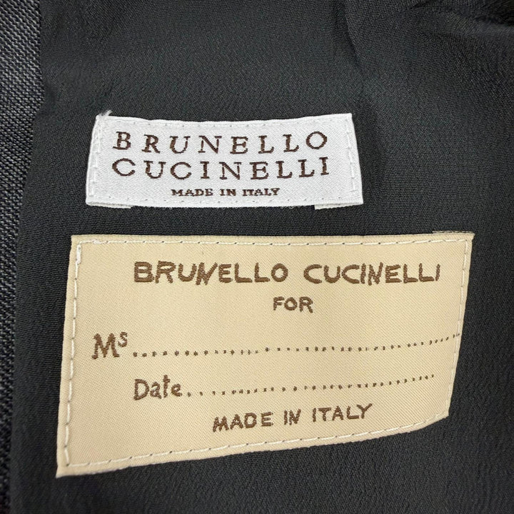 Great Brunello Cucinelli tailored jacket Monile pin badge included gray Women 38