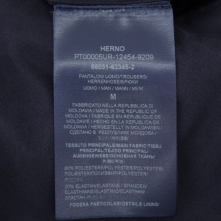 Pristine HERNO Resort Pants Cargo Pants, Tapered Navy mens M PT00005UR
