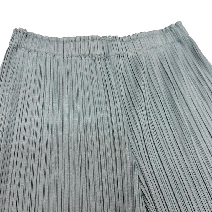 Excellent PLEATS PLEASE Pants Pleated wide Blue gray Women 1 PP81-JF124