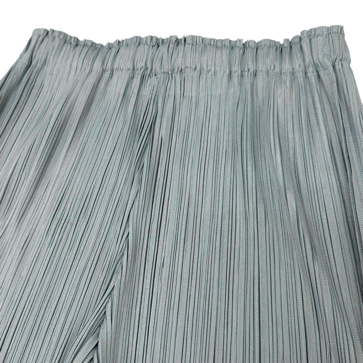 Excellent PLEATS PLEASE Pants Pleated wide Blue gray Women 1 PP81-JF124
