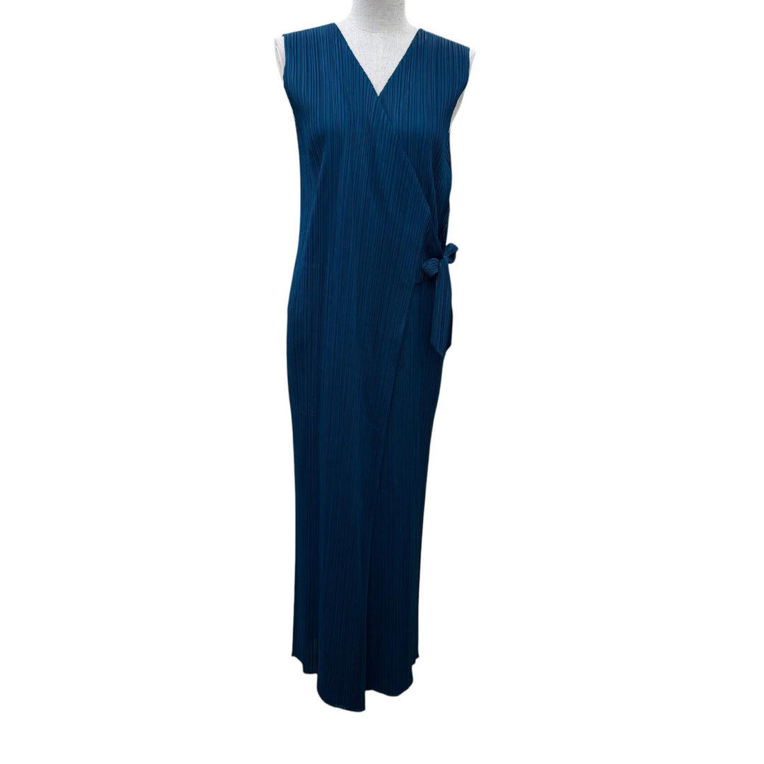 Pristine PLEATS PLEASE jumpsuit Sleeveless overalls blue polyester Women 3