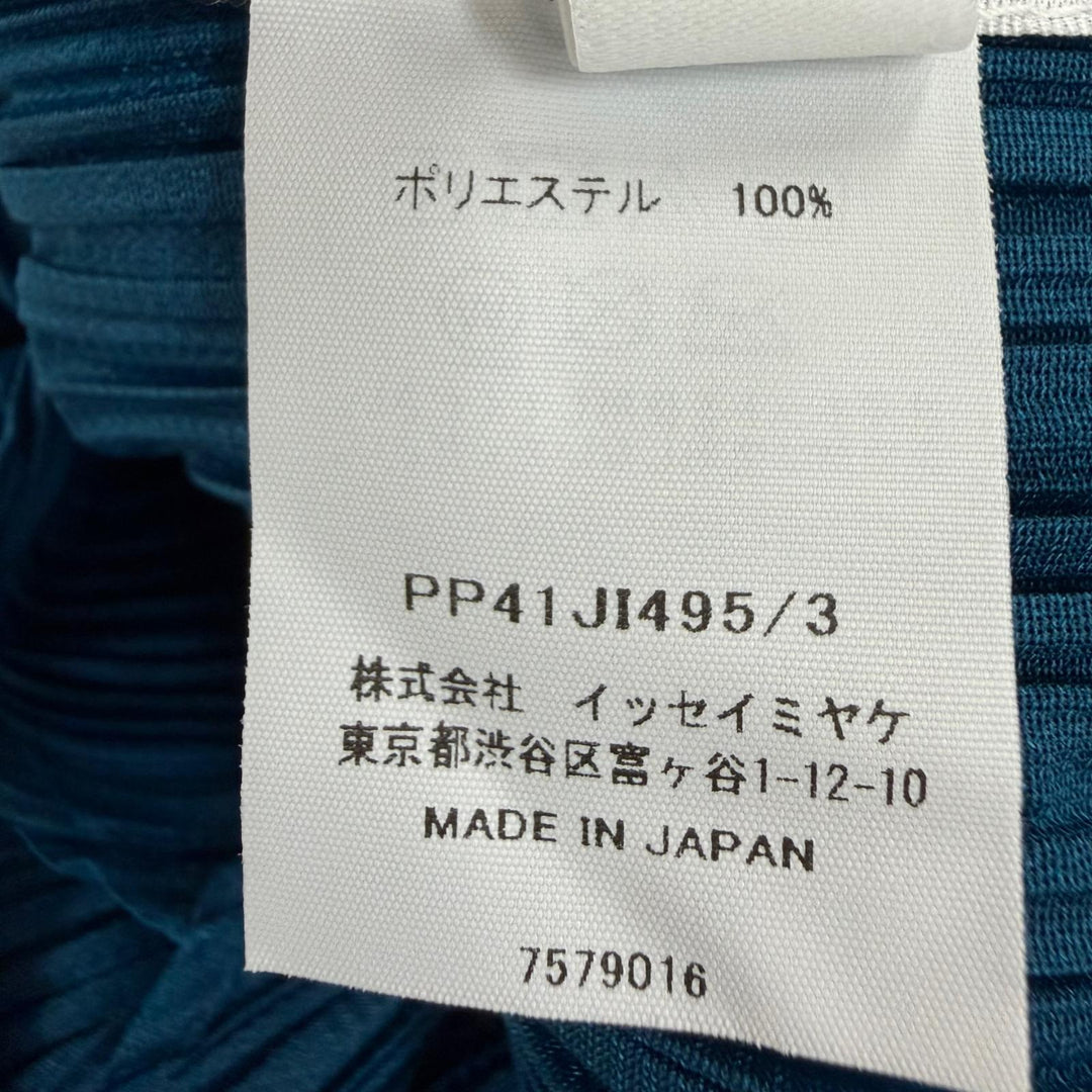 Pristine PLEATS PLEASE jumpsuit Sleeveless overalls blue polyester Women 3