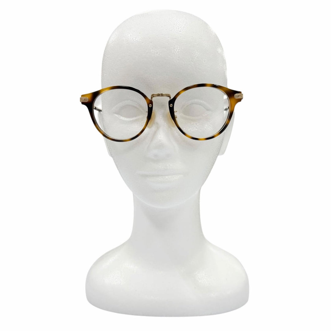 Excellent ayame Glasses GENERAL Marble Pattern Boston Brown mens