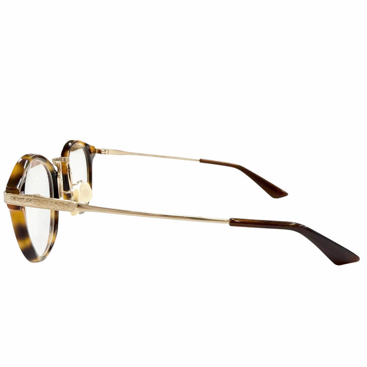 Excellent ayame Glasses GENERAL Marble Pattern Boston Brown mens