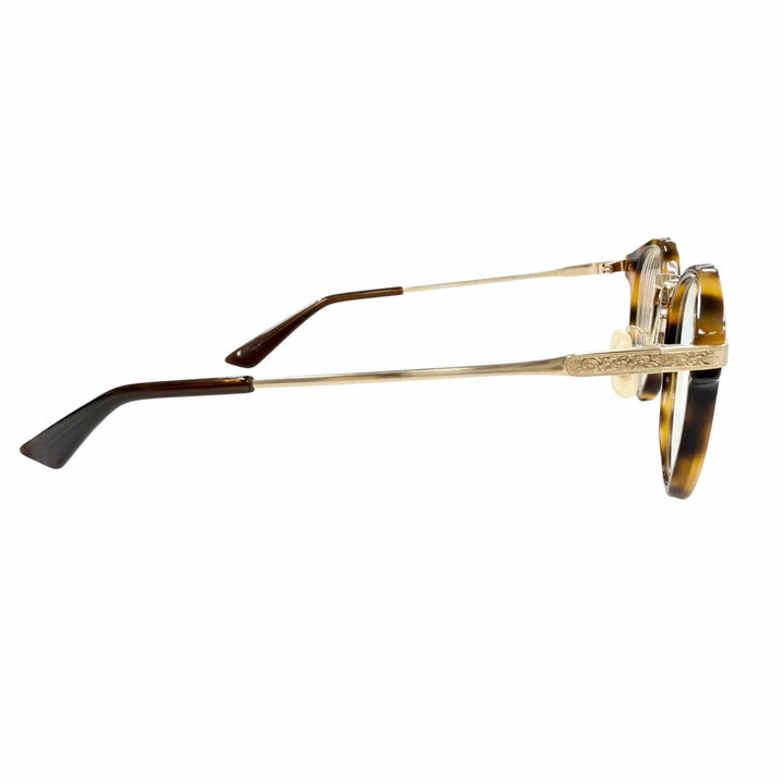 Excellent ayame Glasses GENERAL Marble Pattern Boston Brown mens