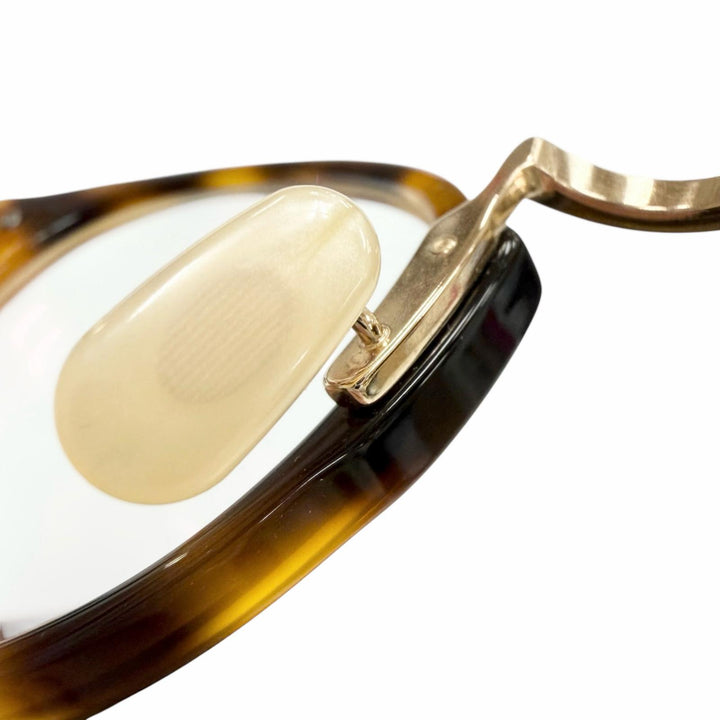 Excellent ayame Glasses GENERAL Marble Pattern Boston Brown mens