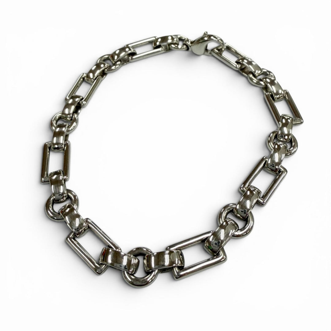Excellent TIFFANY&Co. bracelet lettering Silver 925 mens