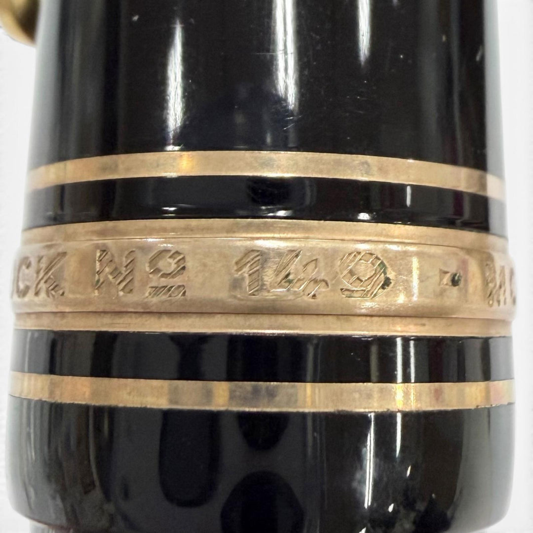 Great MONTBLANC fountain pen Meisterstück 149 white star black 14K mens
