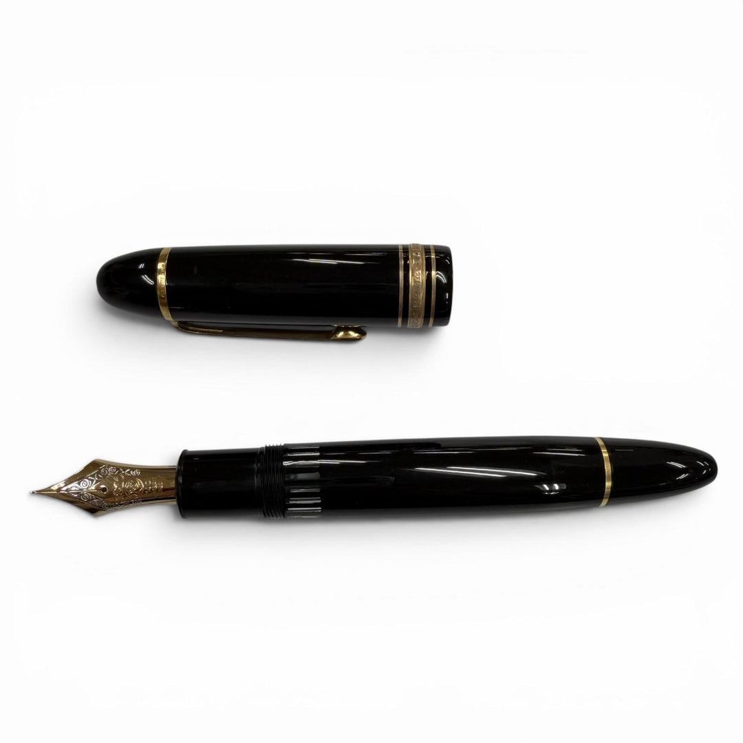 Great MONTBLANC fountain pen Meisterstück 149 white star black 14K mens