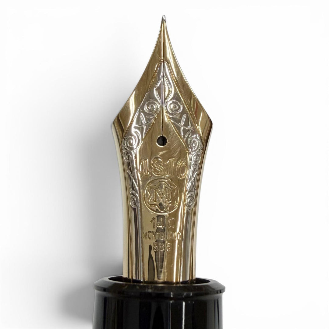 Great MONTBLANC fountain pen Meisterstück 149 white star black 14K mens