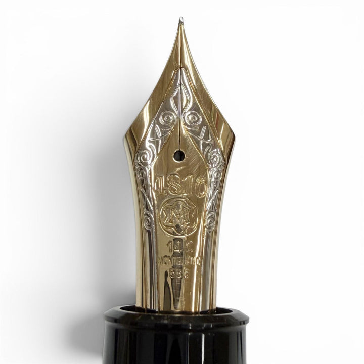 Great MONTBLANC fountain pen Meisterstück 149 white star black 14K mens