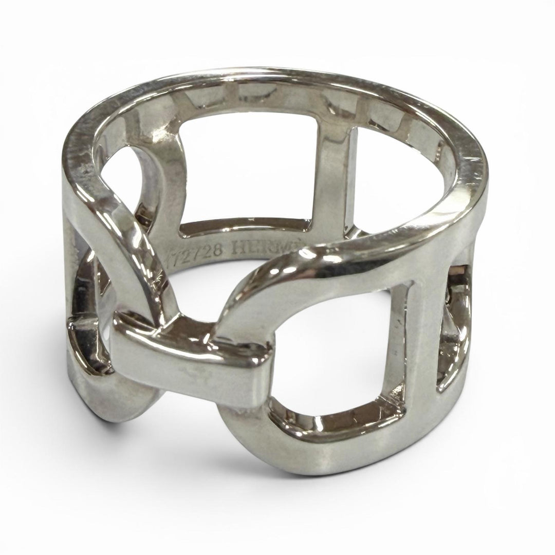 Great HERMES Ring ring Ever Chaine d'Ancre Silver AG925 mens 50