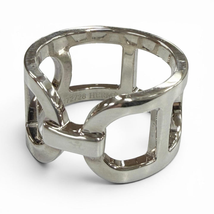 Great HERMES Ring ring Ever Chaine d'Ancre Silver AG925 mens 50