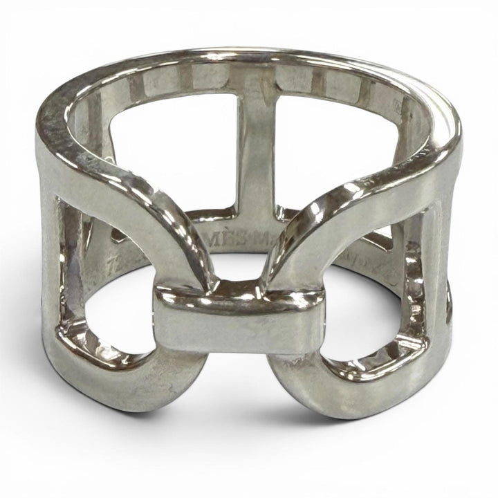 Great HERMES Ring ring Ever Chaine d'Ancre Silver AG925 mens 50