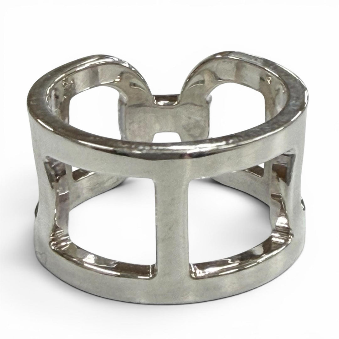 Great HERMES Ring ring Ever Chaine d'Ancre Silver AG925 mens 50