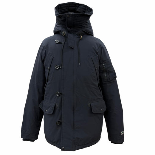 Good VISVIM down coat VALDEZ DOWN COAT black Nylon mens S