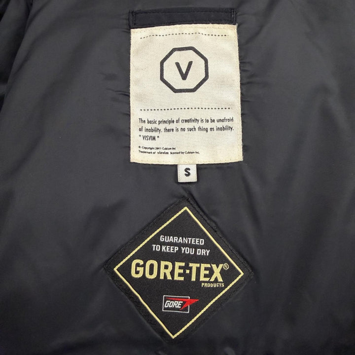 Good VISVIM down coat VALDEZ DOWN COAT black Nylon mens S