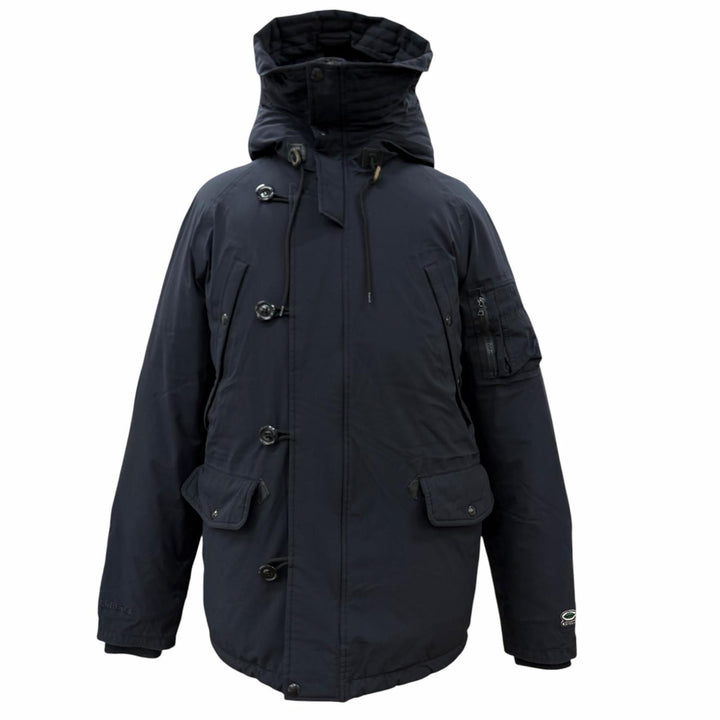 Good VISVIM down coat VALDEZ DOWN COAT black Nylon mens S