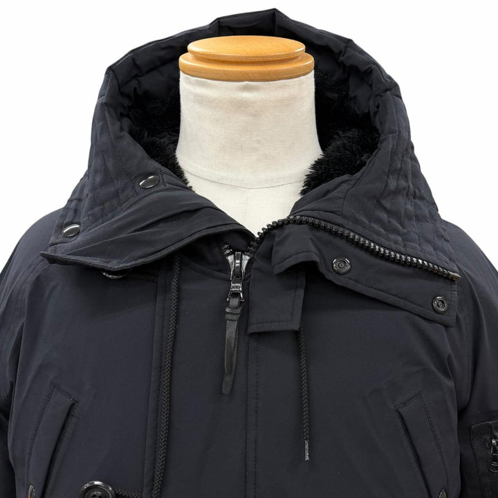 Good VISVIM down coat VALDEZ DOWN COAT black Nylon mens S