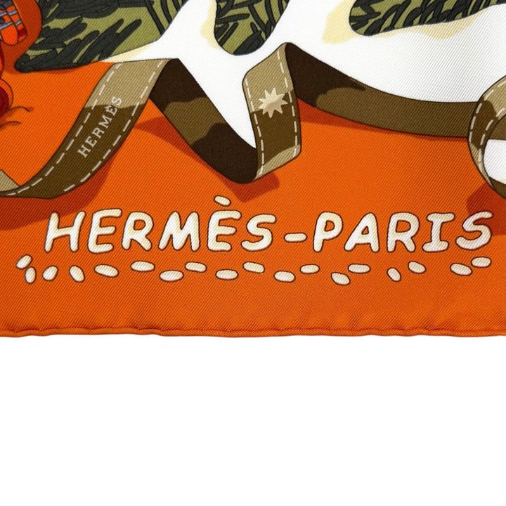Pristine HERMES scarf Christmas at 24 Faubourg silk Women