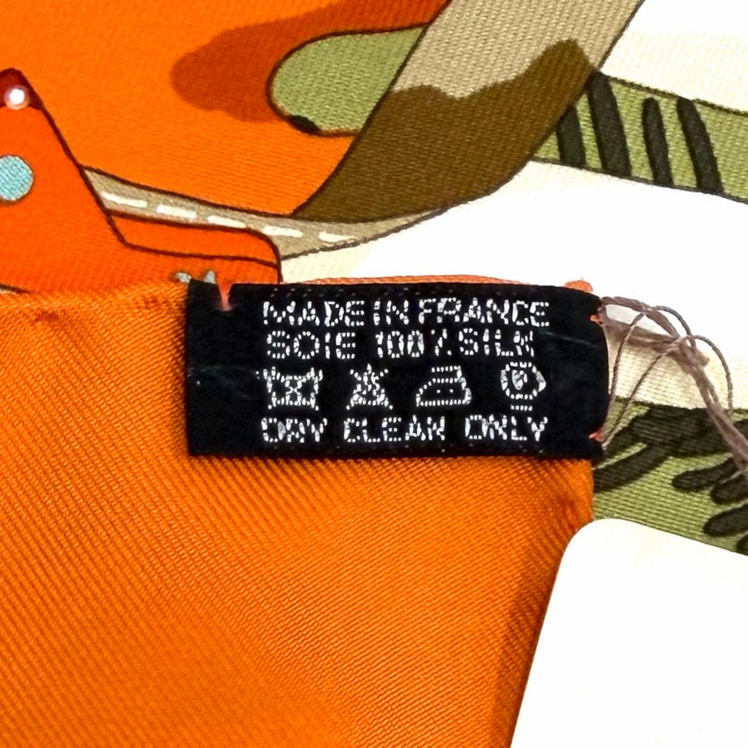 Pristine HERMES scarf Christmas at 24 Faubourg silk Women